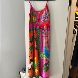 FARM Rio Colorful Tropical Midi Dress